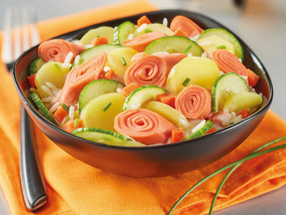 Salade Neptune (surimi, pomme de terre, riz, concombre) 2,5kg